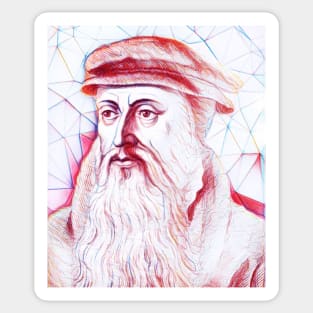 John Knox Portrait | John Knox Artwork | Line Art Sticker